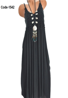 COTTON LONG DRESS